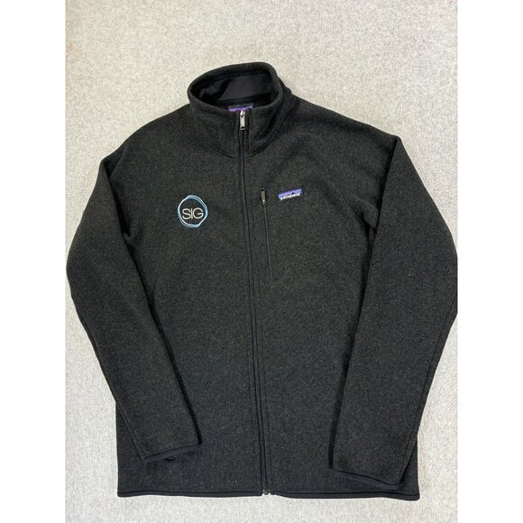 Patagonia BETTER SWEATER Full Zip Logo Jacket (Men's‎ Large) Gray